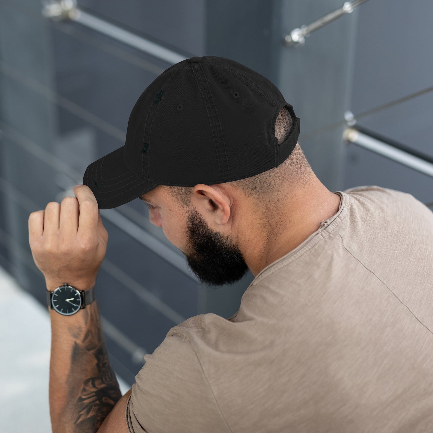 TELSA Distressed Dad Hat